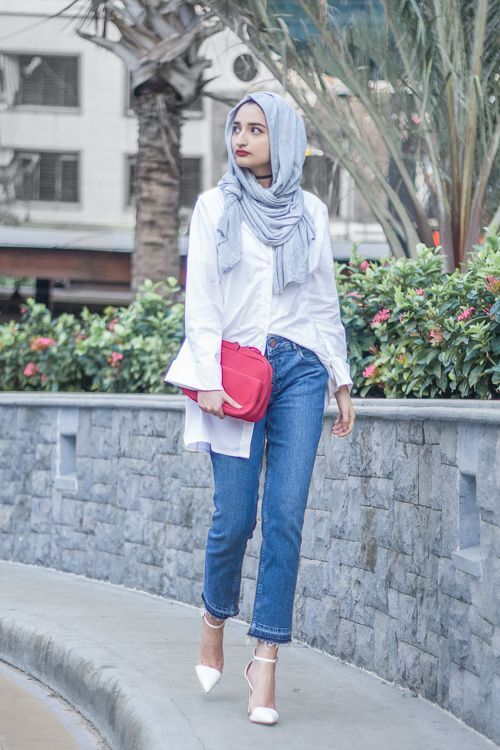 افكار لتنسيق ال slouchy pants مع الحجاب 41