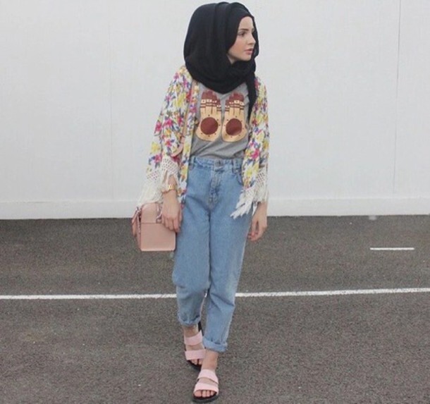 افكار لتنسيق ال slouchy pants مع الحجاب 44