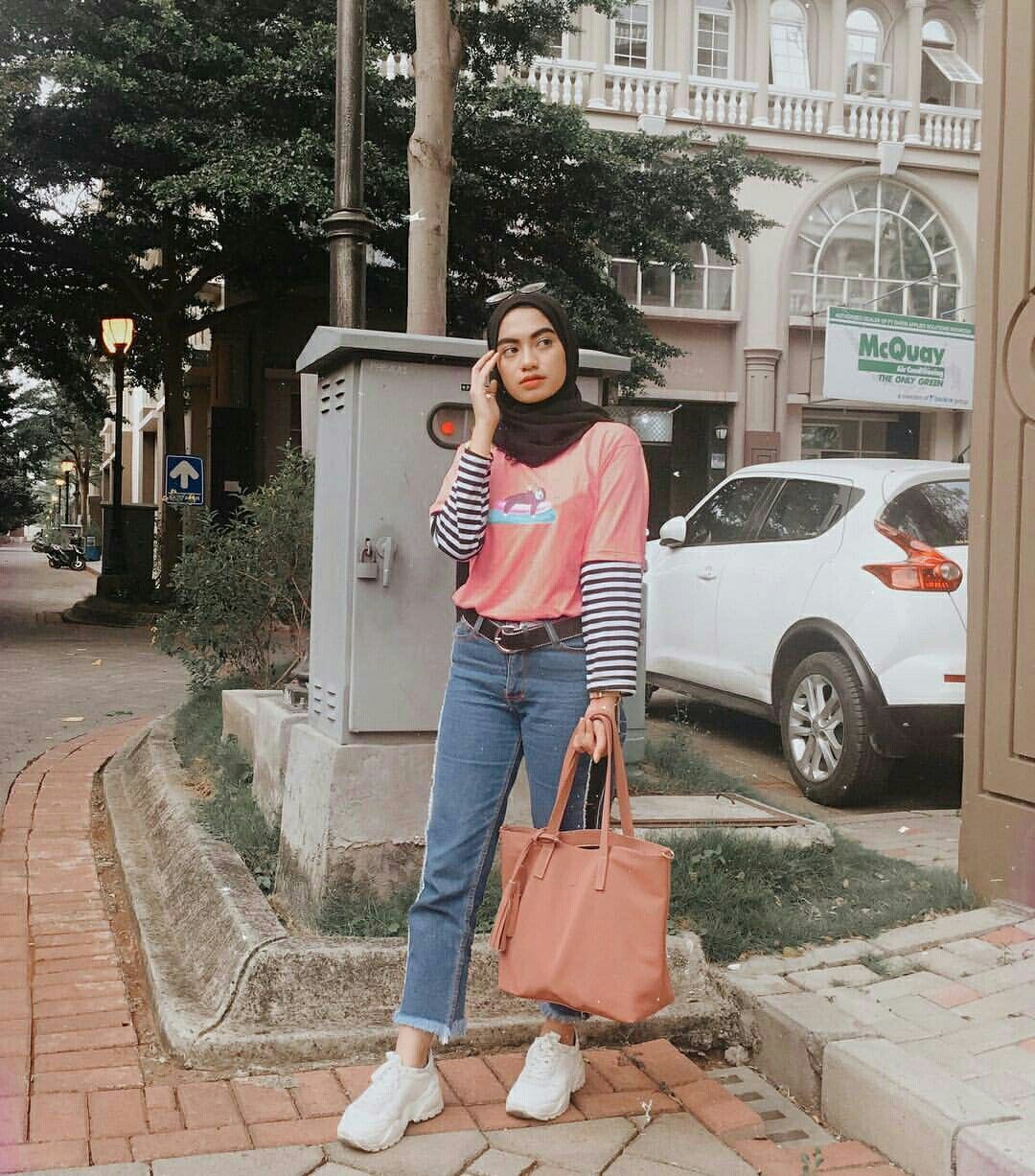 افكار لتنسيق ال slouchy pants مع الحجاب 47