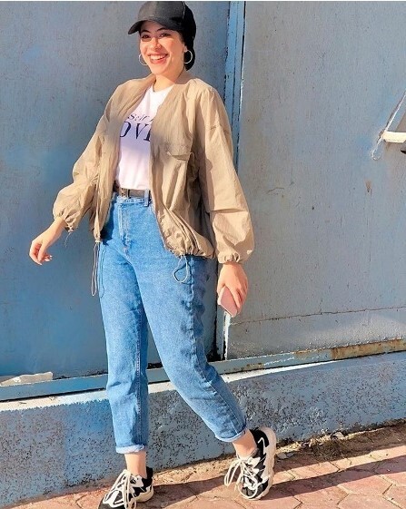 افكار لتنسيق ال slouchy pants مع الحجاب 9