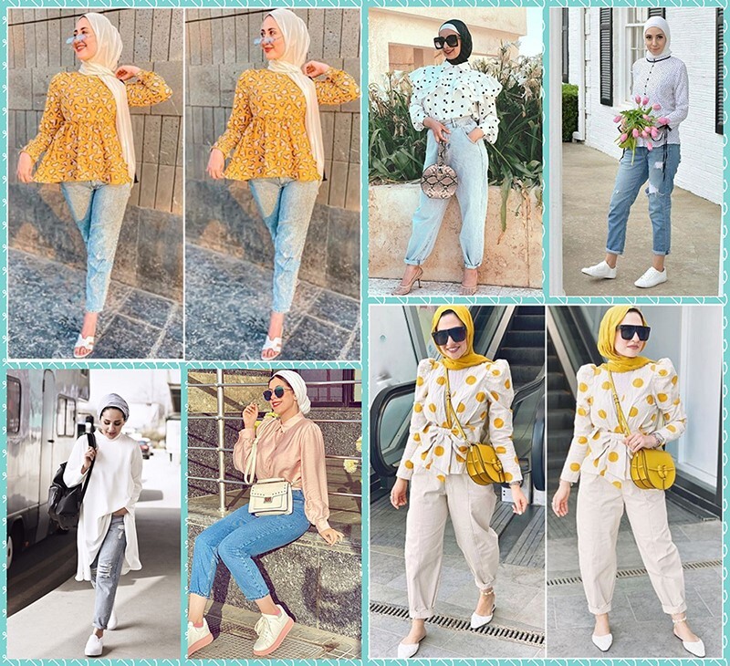 افكار لتنسيق ال Slouchy pants مع الحجاب