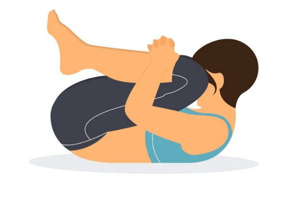 Knee to chest