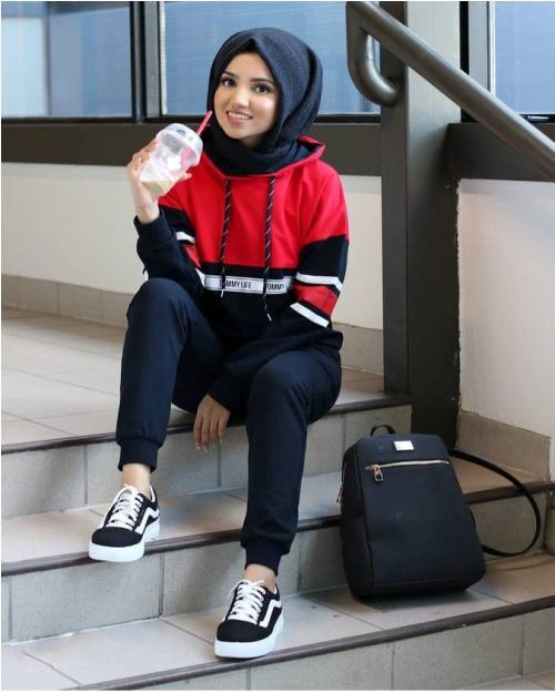 ستايلات للمحجبات مناسبة للجامعة 32