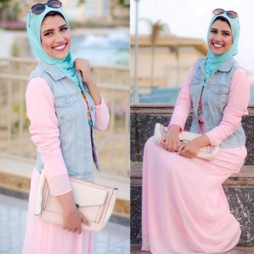 ستايلات للمحجبات مناسبة للجامعة 34