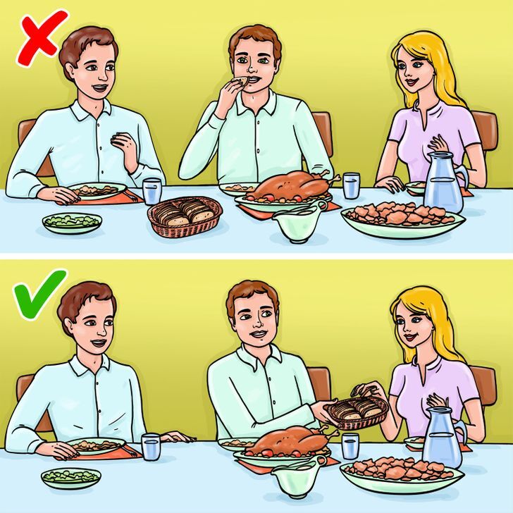 لما الضيوف يطلبوا عيش وقت الأكل