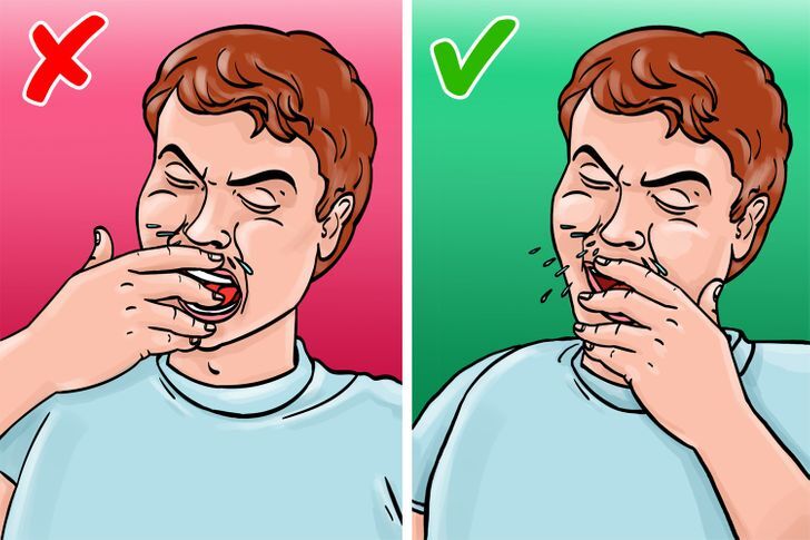 لما تيجي تعطسي تعملي ايه؟