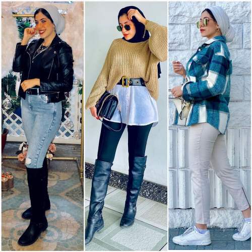 ستايلات عصرية للمحجبات لموسم الشتا 14