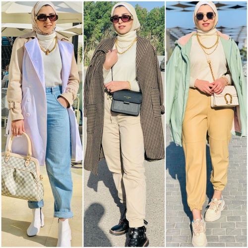 ستايلات عصرية للمحجبات لموسم الشتا 17