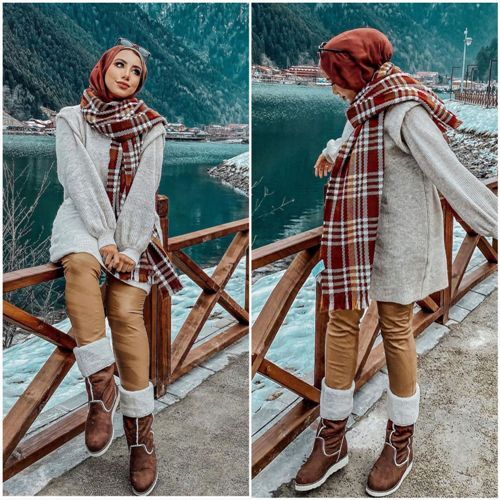 ستايلات عصرية للمحجبات لموسم الشتا 29