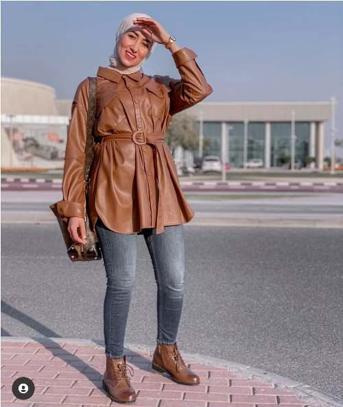 ستايلات عصرية للمحجبات لموسم الشتا 31