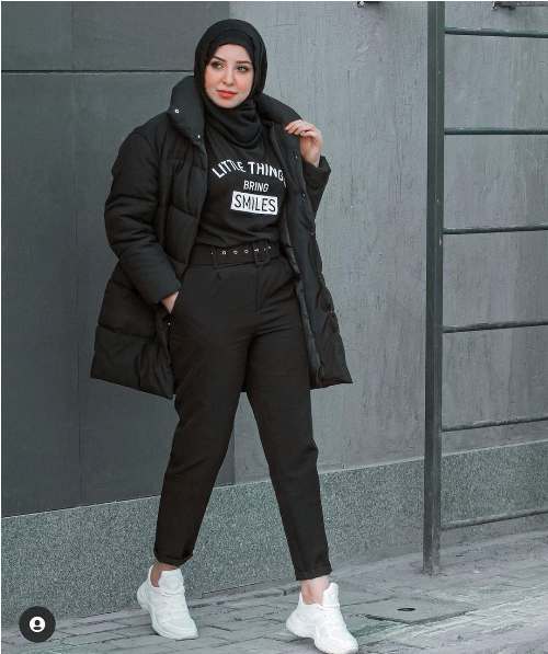 ستايلات عصرية للمحجبات لموسم الشتا 49