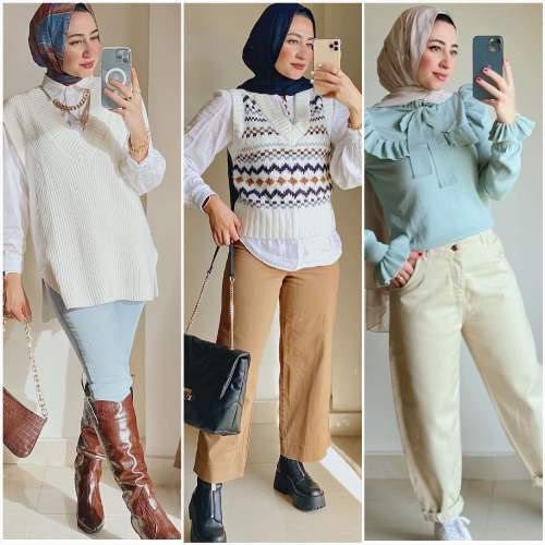 ستايلات عصرية للمحجبات لموسم الشتا 5
