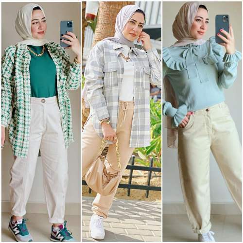 ستايلات عصرية للمحجبات لموسم الشتا 8