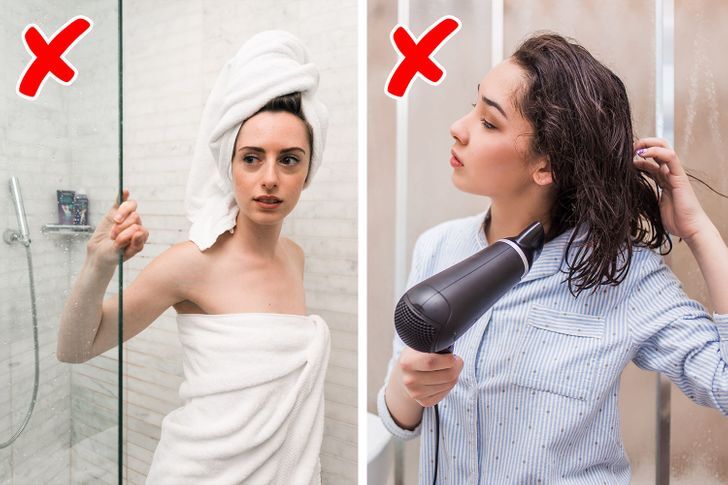 عادات ممكن تتلف شعرك 3