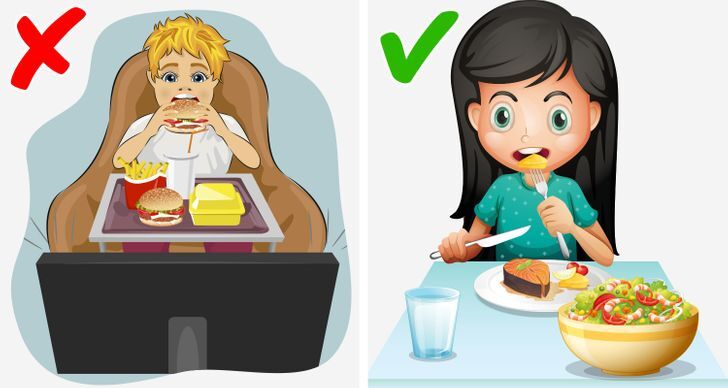 بتشتتي نفسك وانتي بتاكلي
