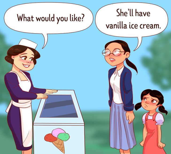الحديث نيابة عن طفلك