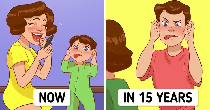 تعبيرات طفلك وهو صغير