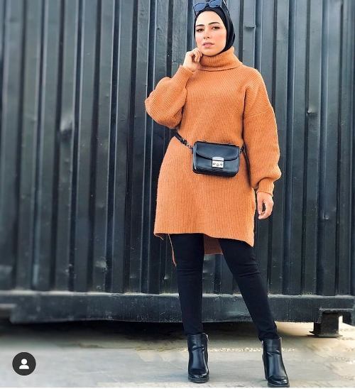 افكار ستايلات للمحجبات لموسم الشتا 19
