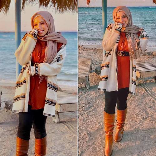 افكار ستايلات للمحجبات لموسم الشتا 33