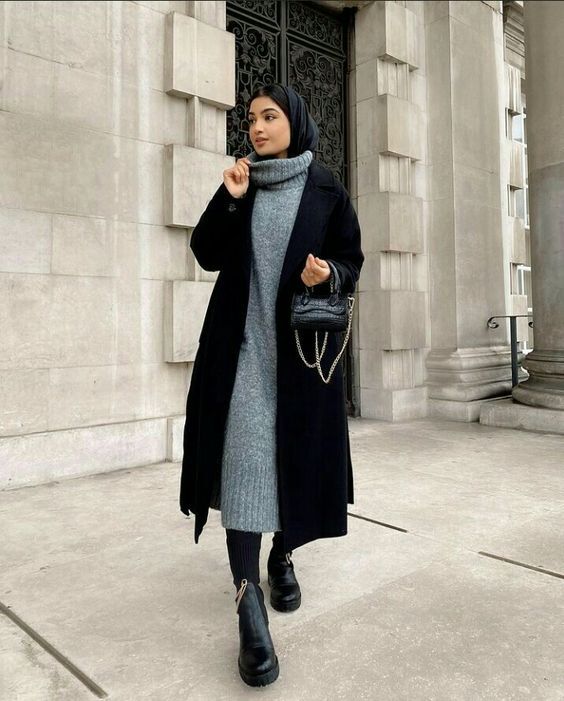 افكار ستايلات للمحجبات لموسم الشتا 36