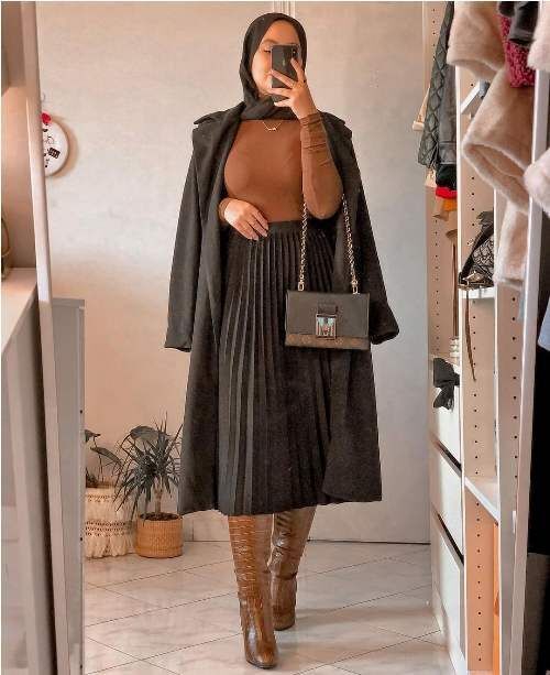 افكار ستايلات للمحجبات لموسم الشتا 38
