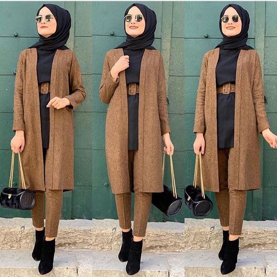 افكار ستايلات للمحجبات لموسم الشتا 42