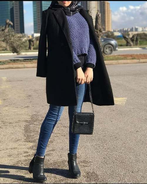 افكار ستايلات للمحجبات لموسم الشتا 7