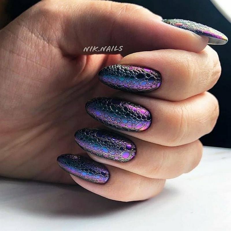 مانيكير الفقاعات bubble nails 26