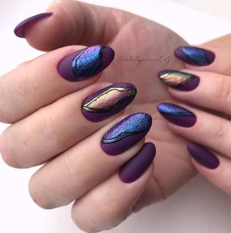 مانيكير الفقاعات bubble nails 30