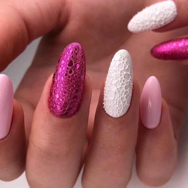 مانيكير الفقاعات bubble nails 31