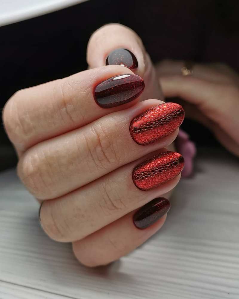 مانيكير الفقاعات bubble nails 33