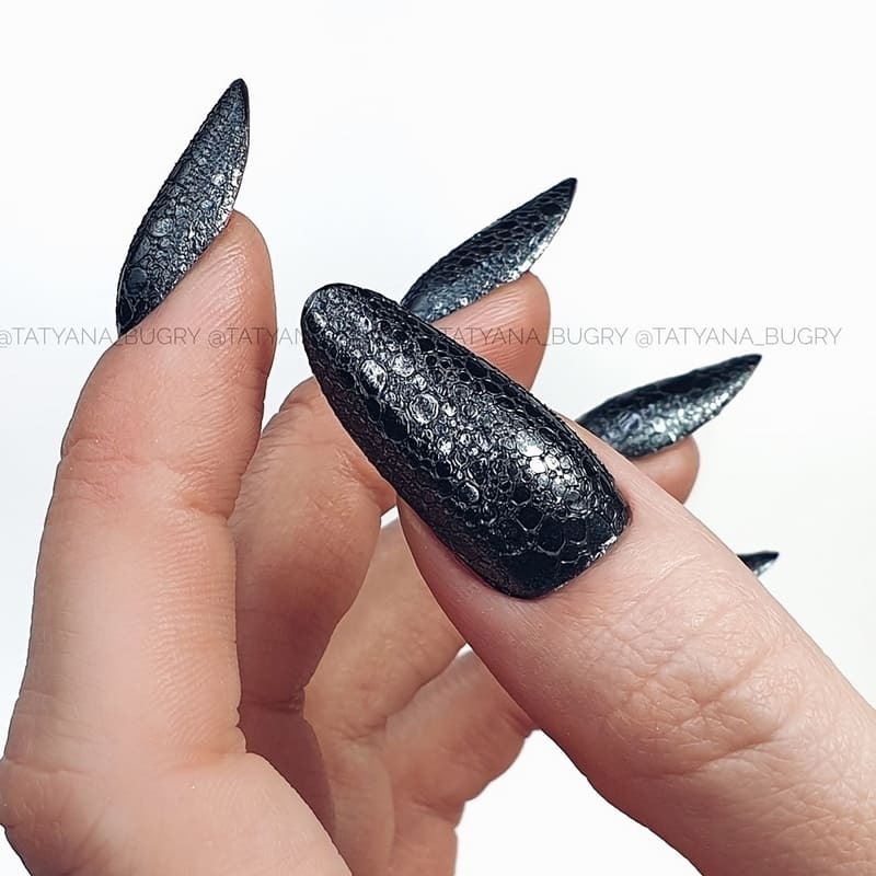 مانيكير الفقاعات bubble nails 35