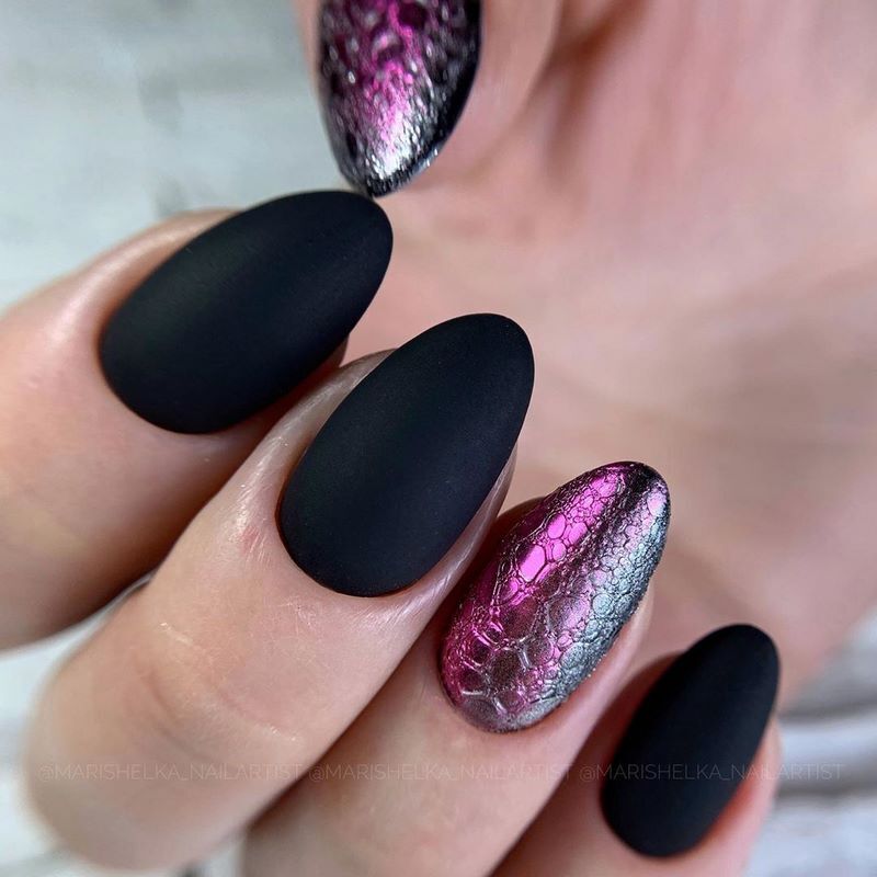 مانيكير الفقاعات bubble nails 40