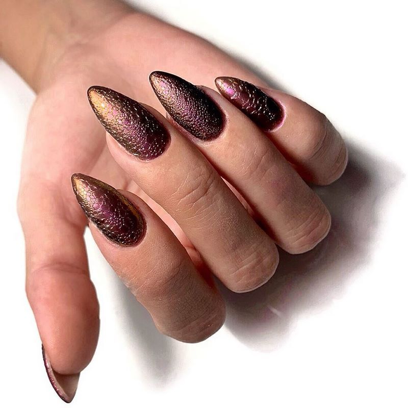 مانيكير الفقاعات bubble nails 42