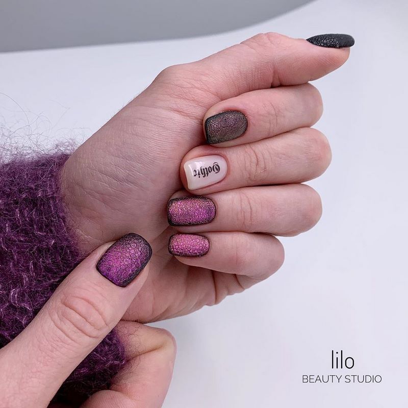 مانيكير الفقاعات bubble nails 43
