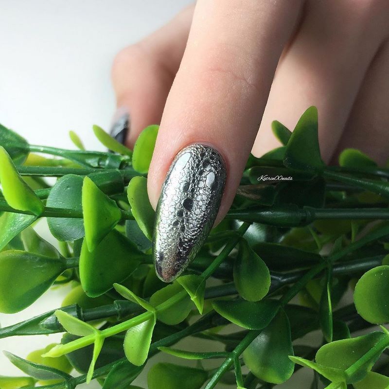 مانيكير الفقاعات bubble nails 45