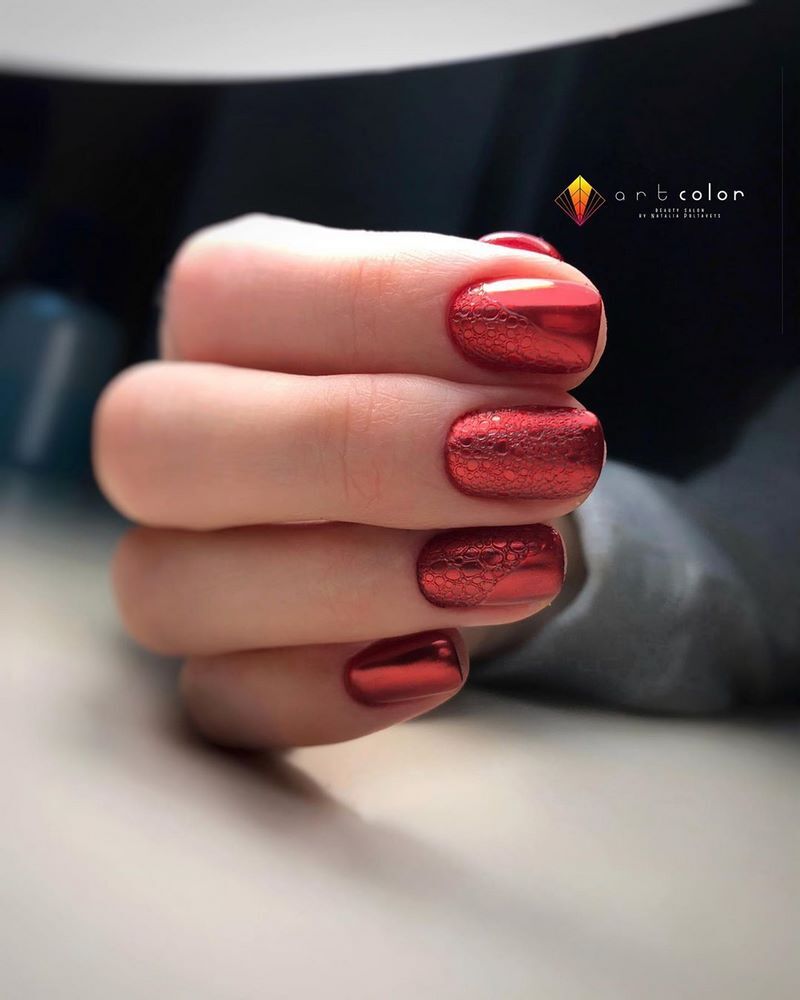 مانيكير الفقاعات bubble nails 48