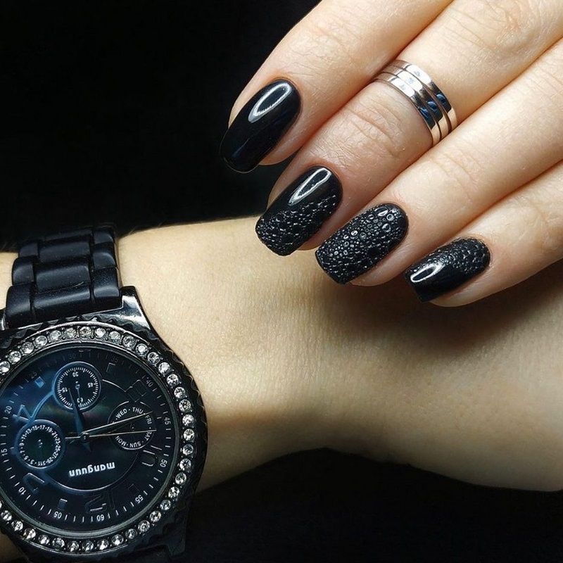 مانيكير الفقاعات bubble nails 5