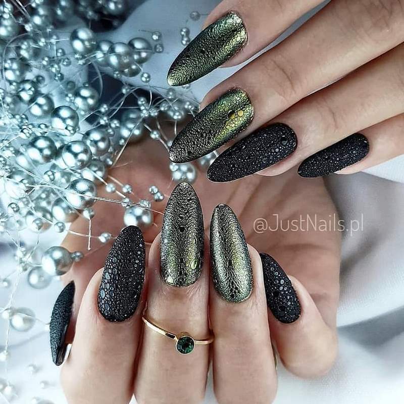 مانيكير الفقاعات bubble nails 52