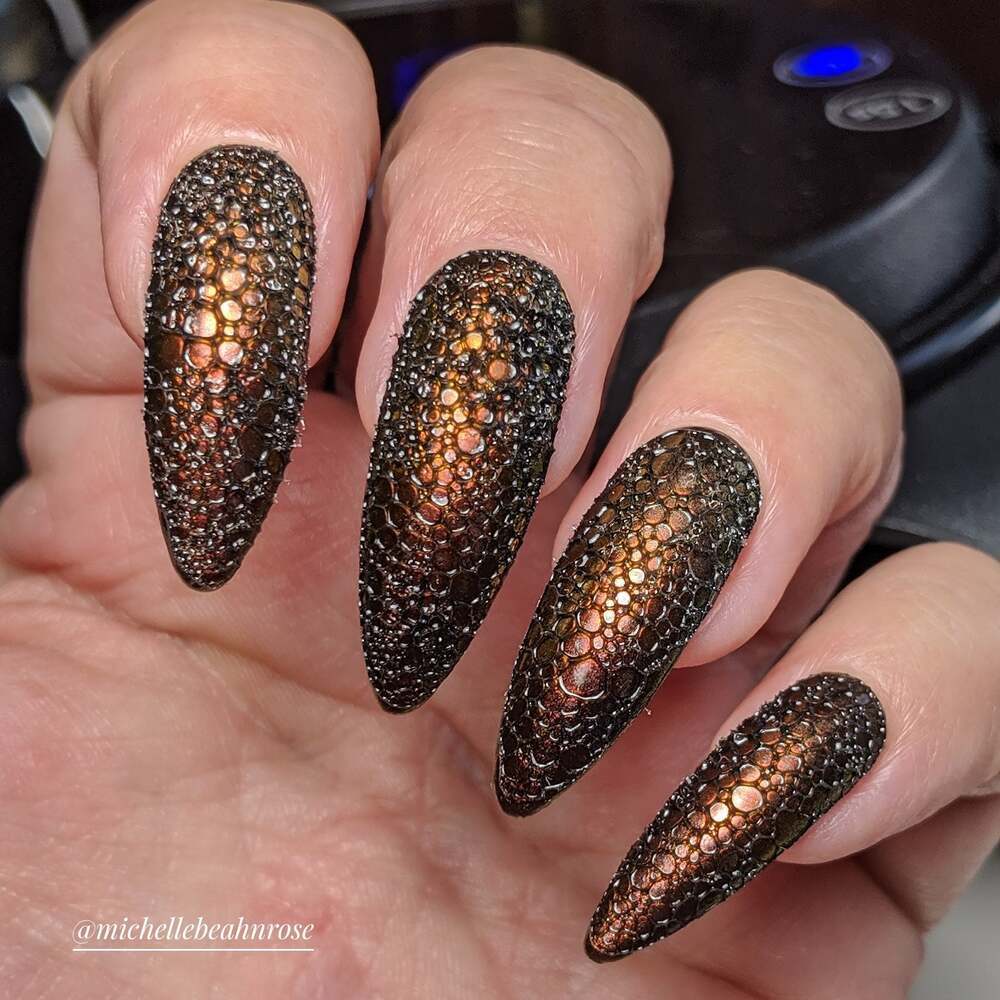 مانيكير الفقاعات bubble nails 54