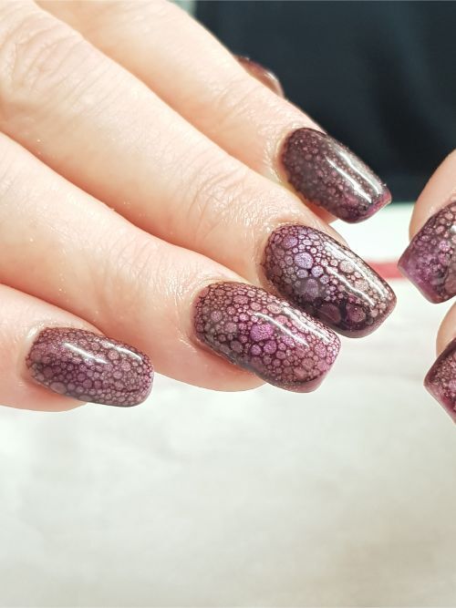 مانيكير الفقاعات bubble nails 58