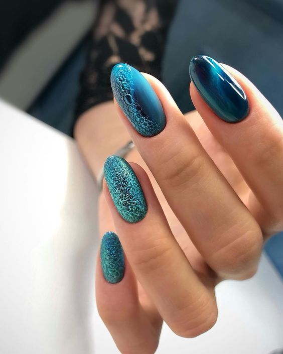 مانيكير الفقاعات bubble nails 59