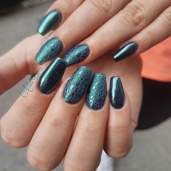 مانيكير الفقاعات bubble nails 60