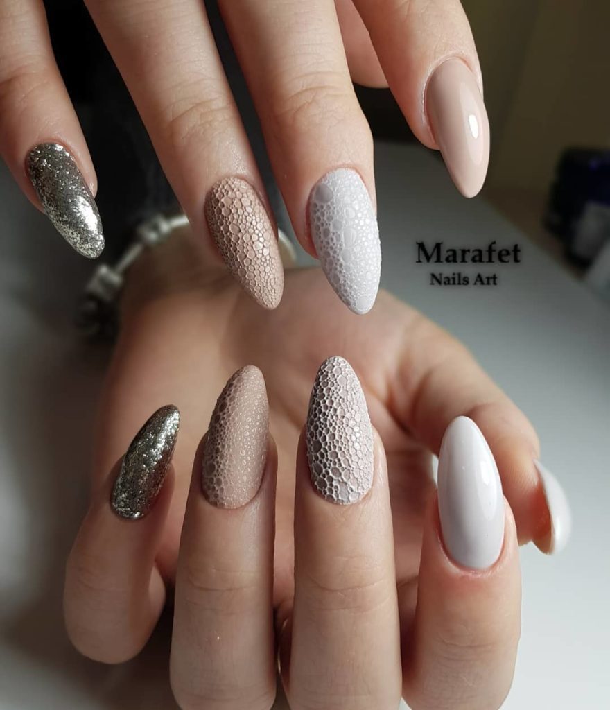 مانيكير الفقاعات bubble nails 64