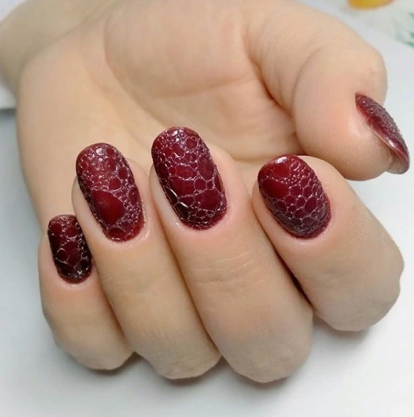 مانيكير الفقاعات bubble nails 68