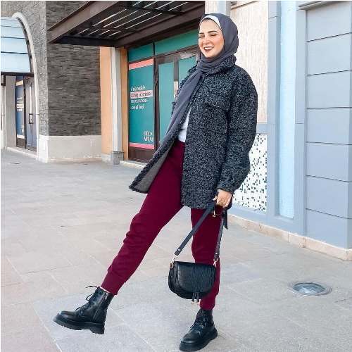 ستايلات للمحجبات مناسبة للجامعة 47