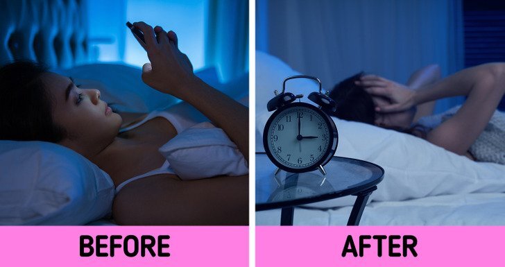 اضرار استخدام الموبايل قبل النوم 2