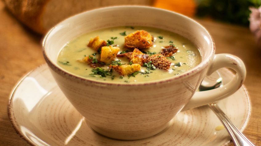شوربة الثوم الايطالية 2