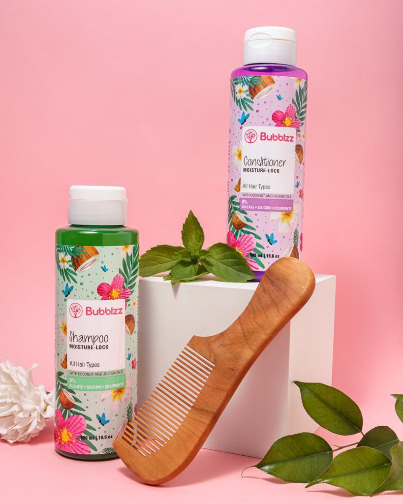 شامبو بابلز لكل انواع الشعر Bubblzz Moisture Lock Shampoo