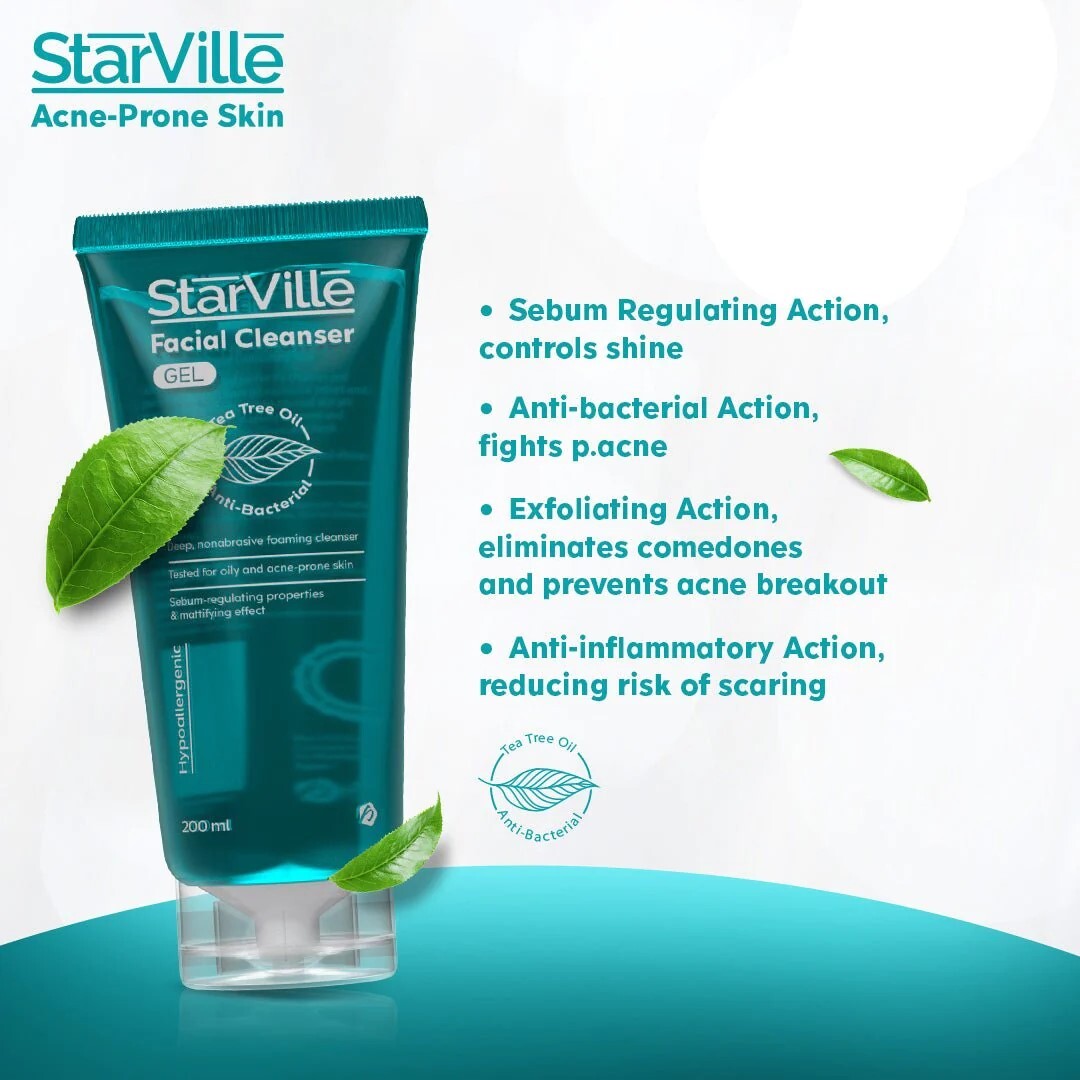 غسول ستارفيل Starville acne prone skin facial cleanser